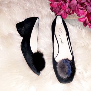 BETTYE MULLER Pom Black Suede Pump